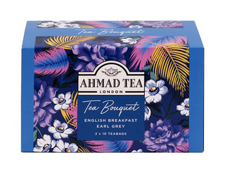 Tēja melnā Ahmad Tea English Breakfast un Earl Grey, 20 pac.