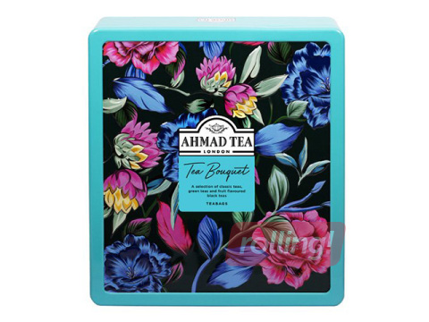 Tējas izlase Ahmad, Tea Bouquet, 9 Caddy, metāla kārbā, 72 pac.