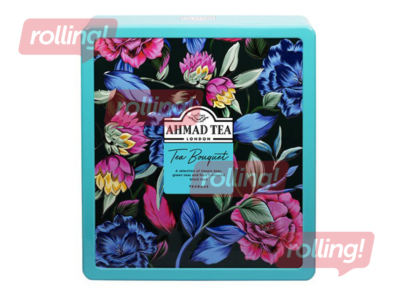 Tējas izlase Ahmad, Tea Bouquet, 9 Caddy, metāla kārbā, 72 pac.