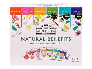 Чайный набор Ahmad Tea, Natural Benefits, 60 пакетиков
