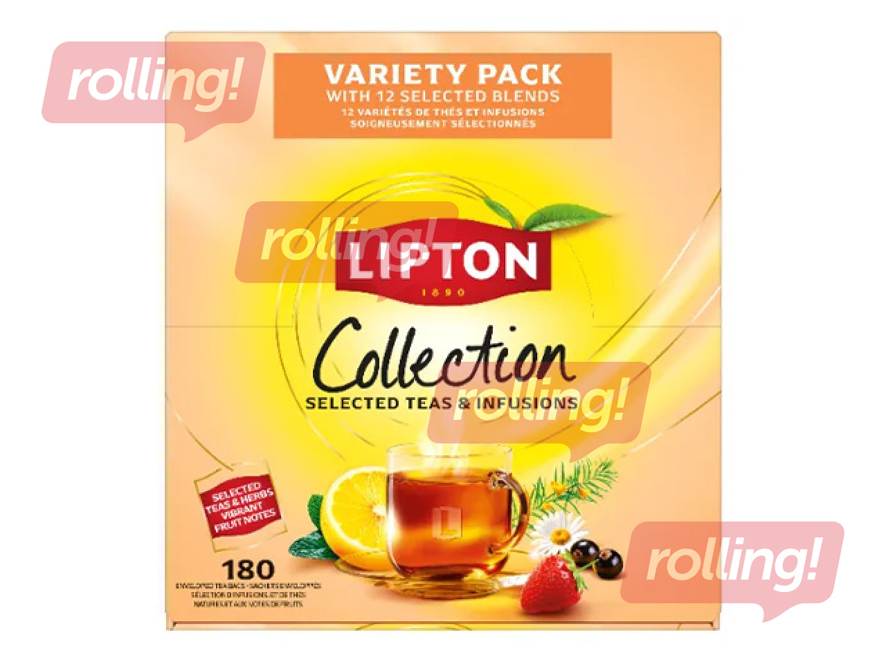 Tea Selection Lipton Collection, 12 Varieties, 180 Bags