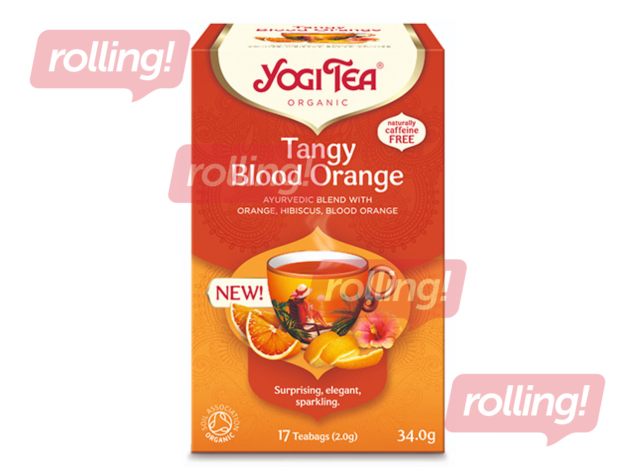 Tee ajurveeda Bio Yogi Tangy Blood Orange, 17 tk