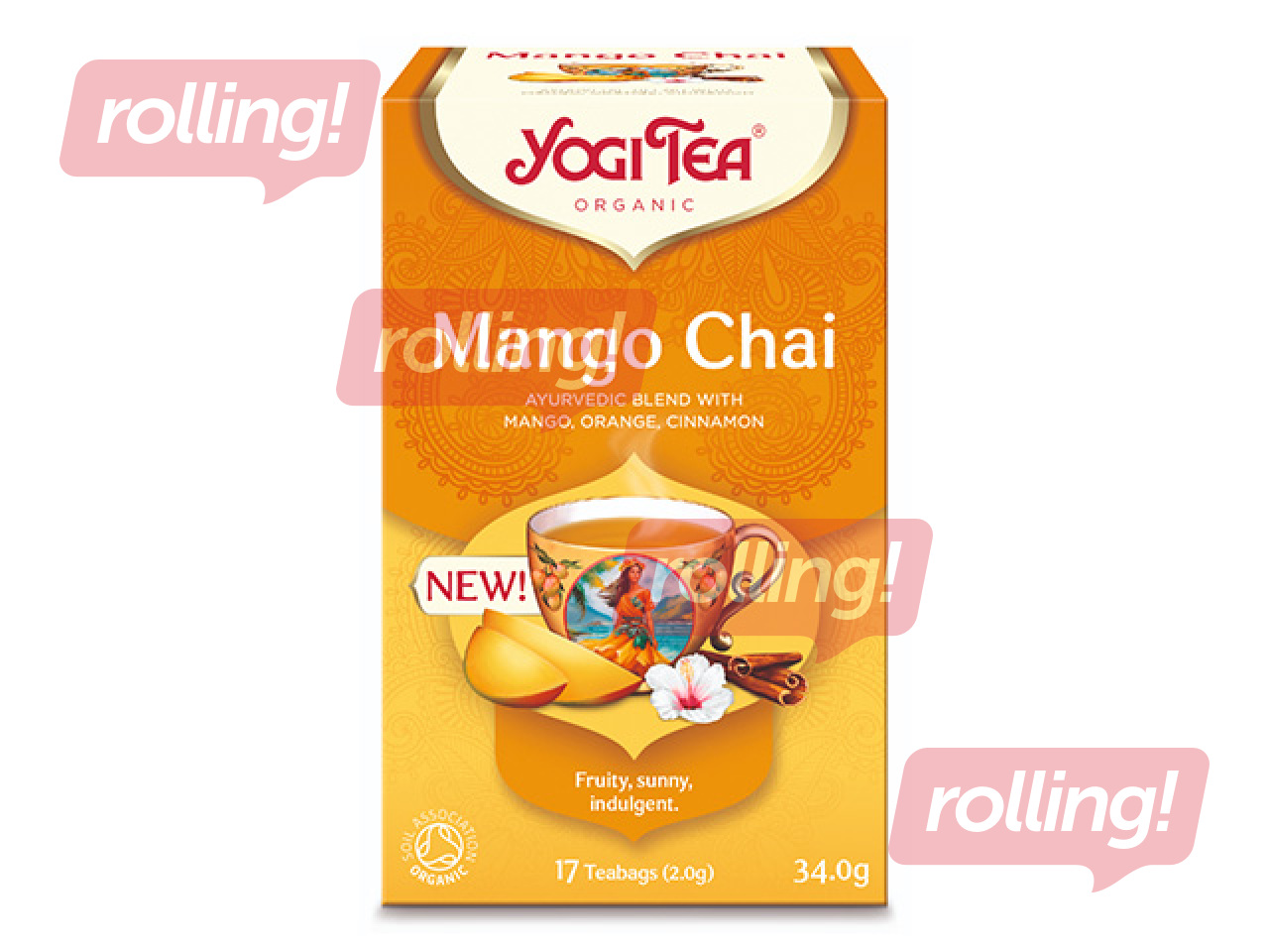 Чай аюрведический Bio Yogi, Mango Chai, 17 пак.