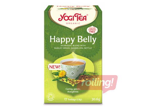 Tea Ayurvedic Bio Yogi, Happy Belly, 17 sachets.