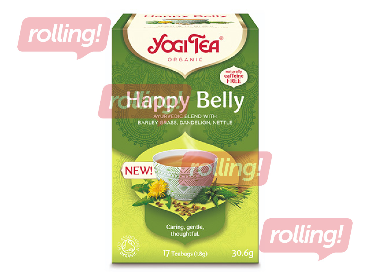 Tee ajurveeda Bio Yogi, Happy Belly, 17 pakki.