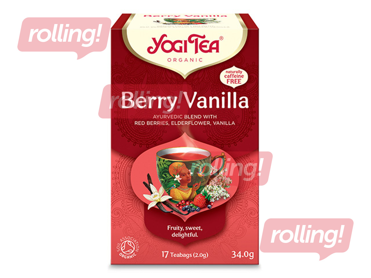 Чай аюрведический Bio Yogi, Berry Vanilla, 17 пак.