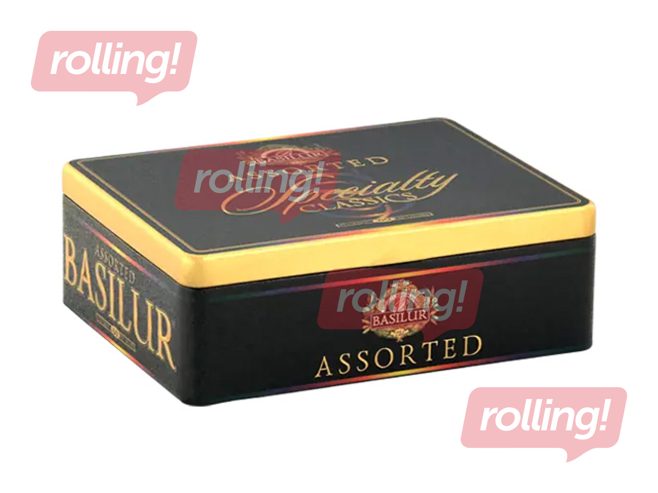 Tee must ja roheline Basilur, Speciality, metallkarp, 60 tk