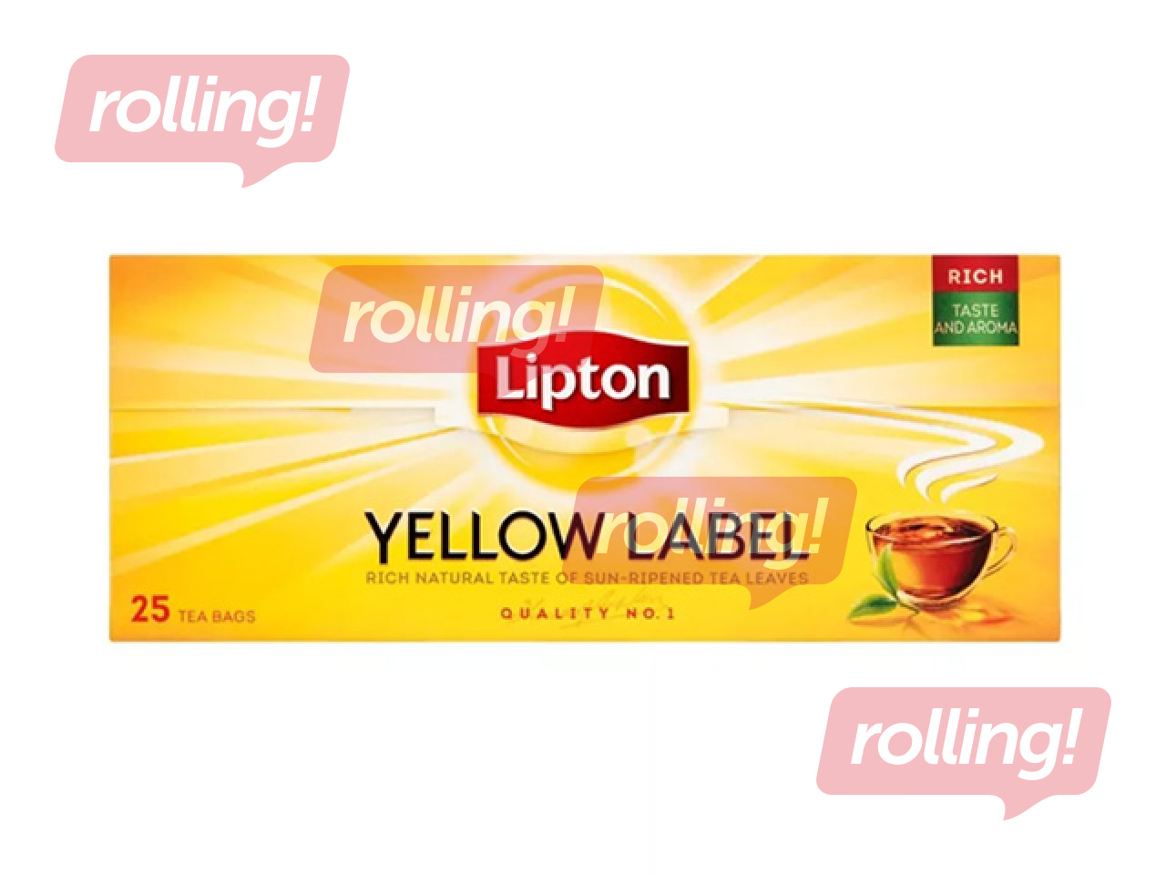 Tee must Lipton, Yellow Label, 25 tk