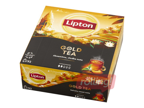 Чёрный чай Lipton Gold, 92 пак