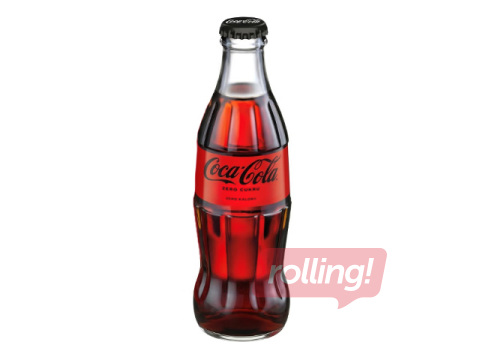 Gāzēts dzēriens Coca-Cola Zero, stikls, 250ml (Taras depozīts iekļauts cenā)