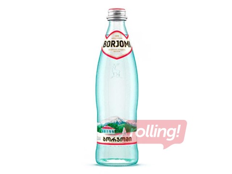 Minerālūdens Borjomi, gāzēts, stikla pudelē, 500ml (Taras depozīts iekļauts cenā)