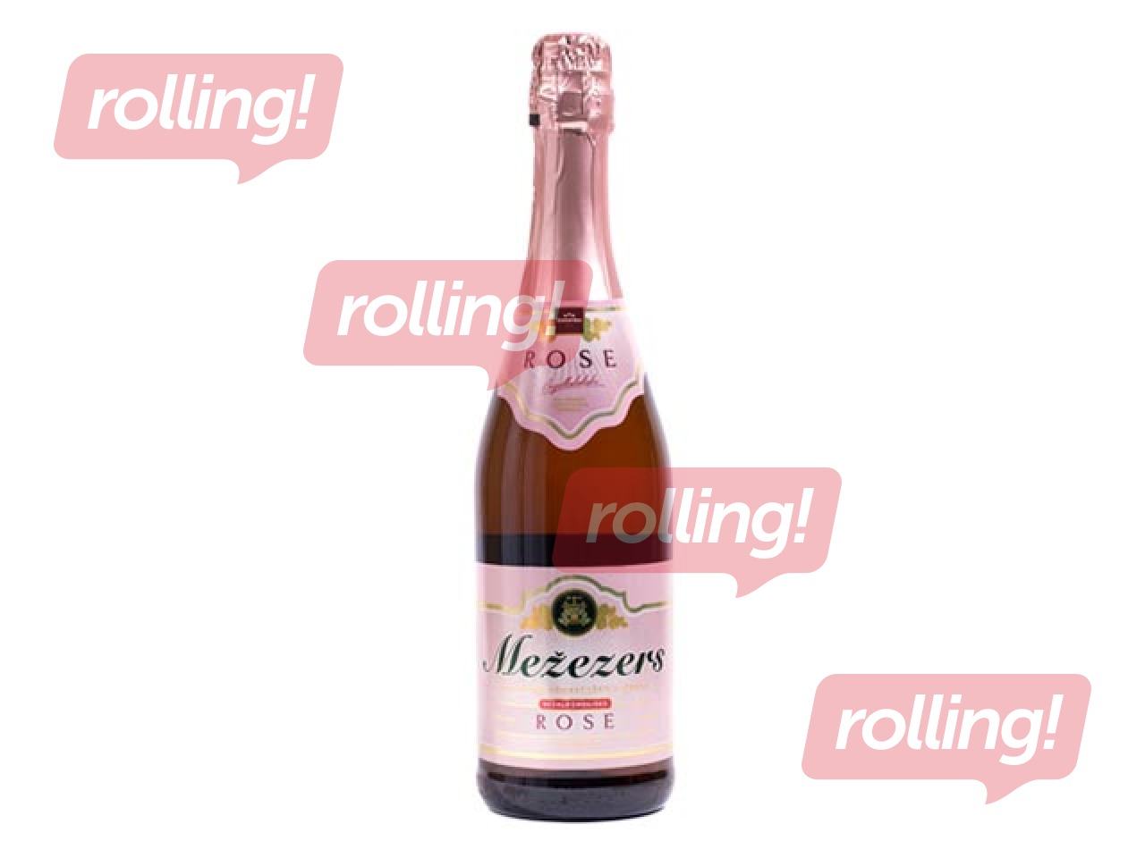 Sparkling drink Mežezers Rose, glass, 750ml