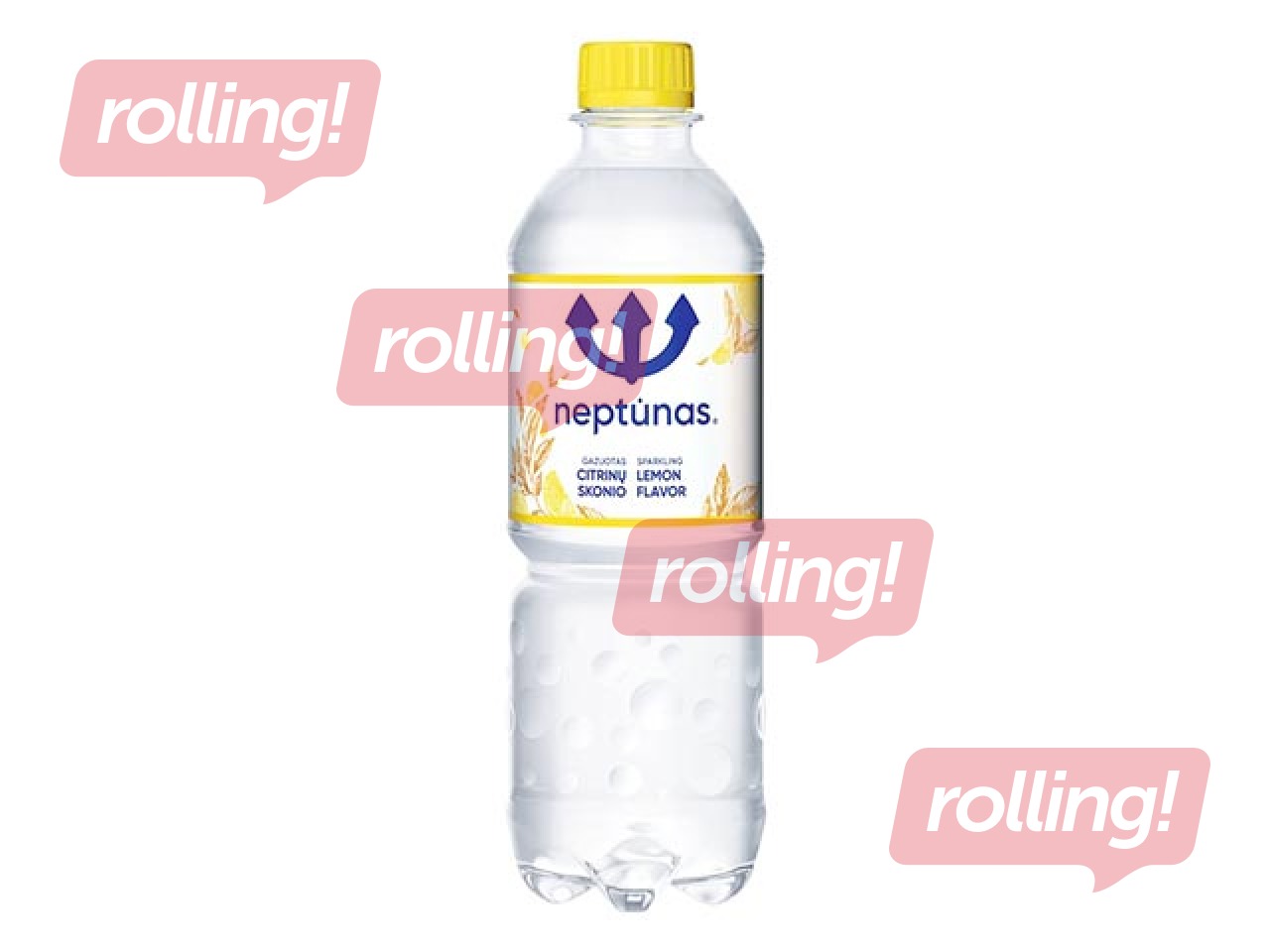 Минеральная вода Neptunas Lemon, газированная, PET, 500мл