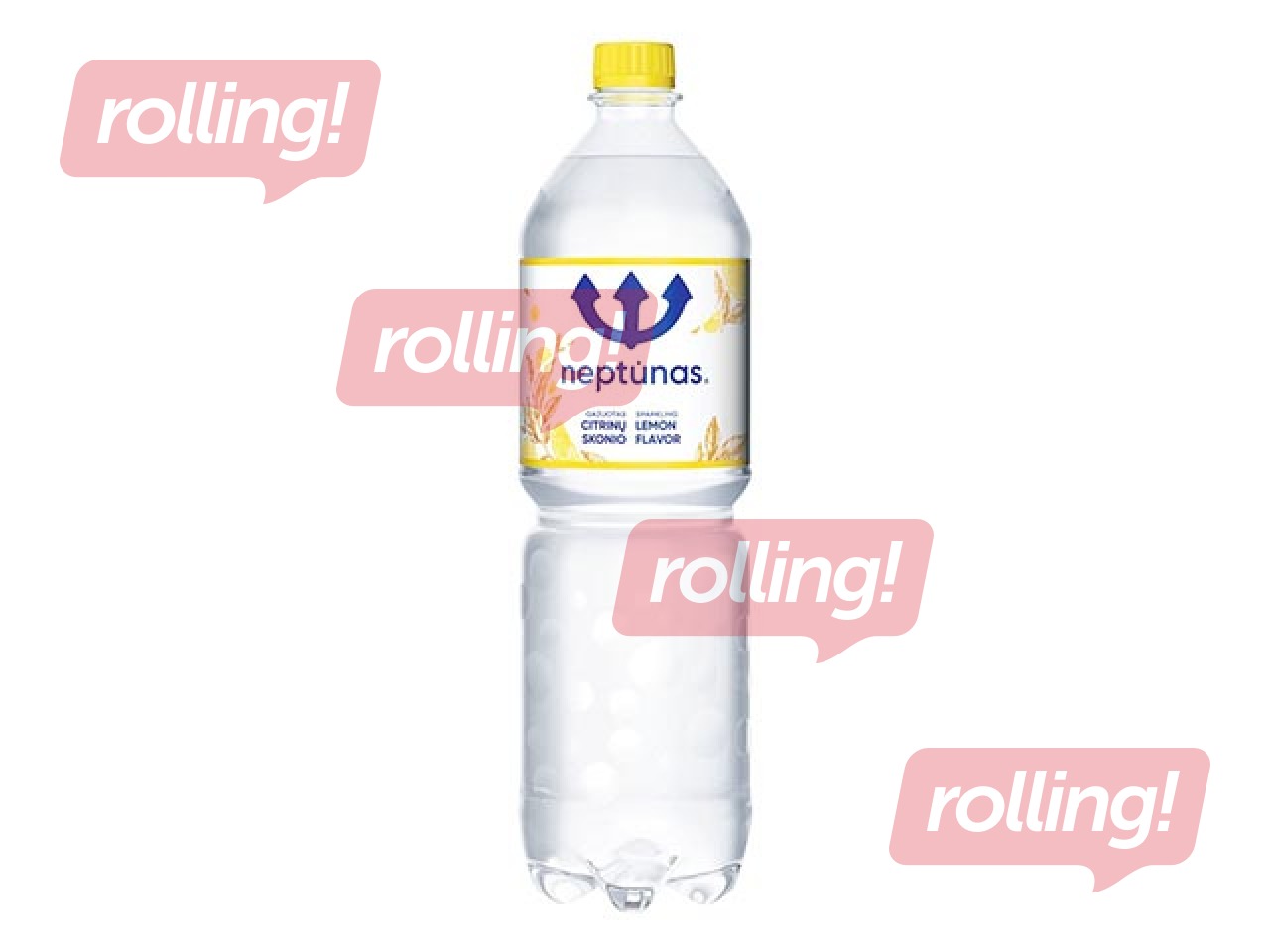 Минеральная вода Neptunas Lemon, газированная, PET, 1.5Л