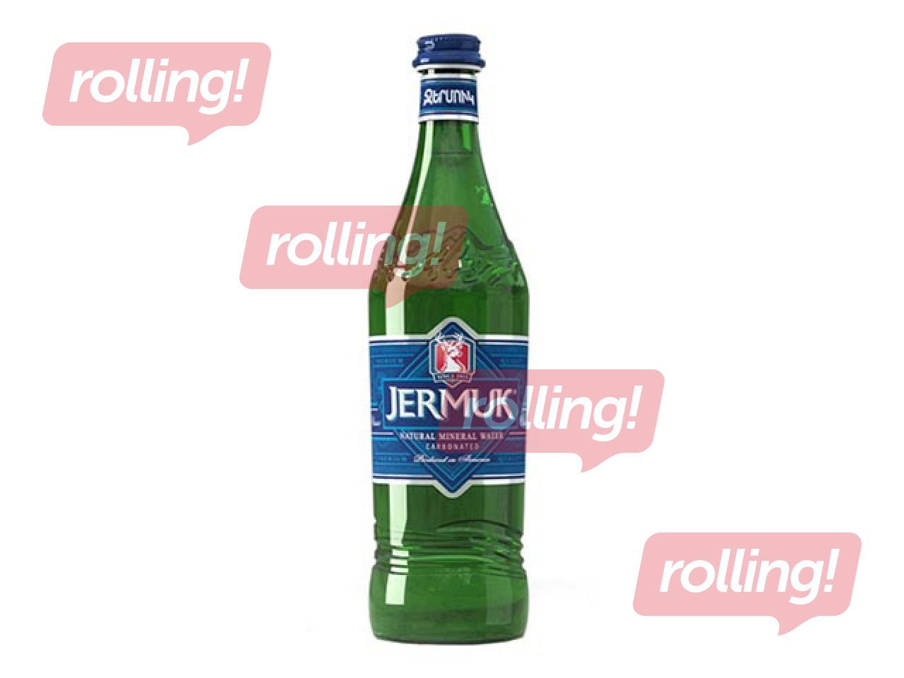 Mineraalvesi Jermuk, gaseeritud, klaas, 500ml