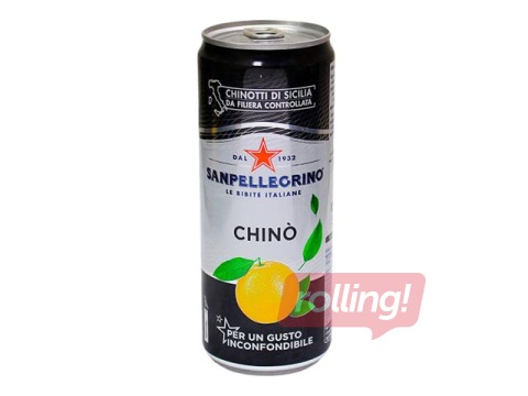 Газированный напиток Sanpellegrino Chino, банка, 330мл