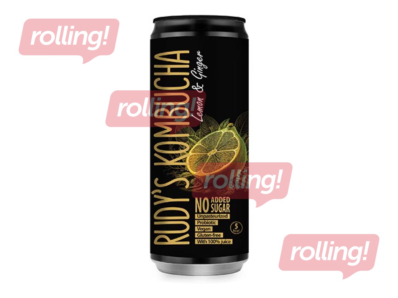 Jook Rudy's Kombucha, sidrun ja ingver, 330ml