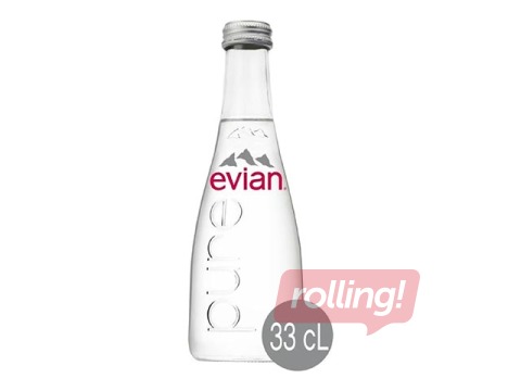Mineraalvesi Evian, gaasiteta, klaas, 330ml