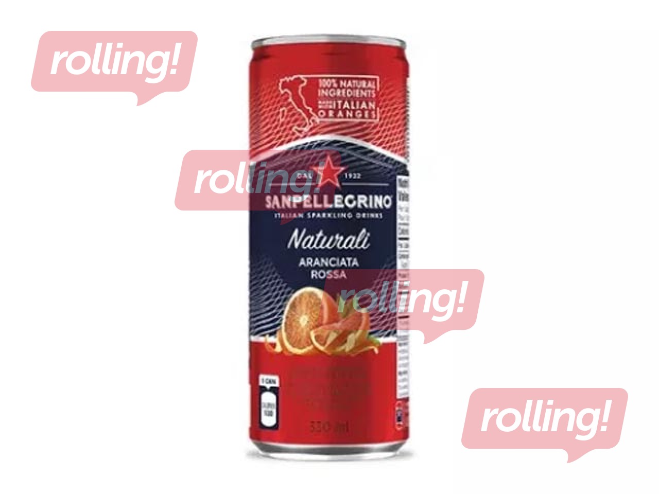 Gaseeritud jook S.Pellegrino, Aranciata Rossa Naturali, 330ml (pant hinnas sisaldub)