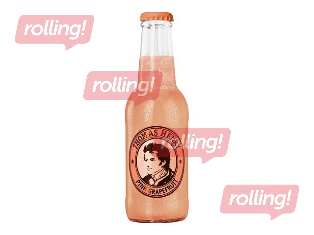 Gaseeritud jook Thomas Henry, Pink Grapefruit, klaaspudel, 200ml (Tagatisraha hinnas sisaldub)