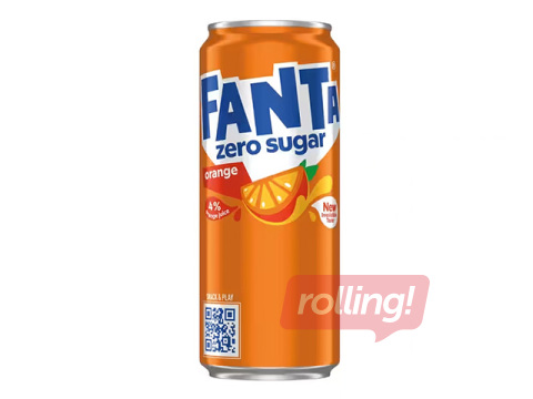 Carbonated drink Fanta Zero, 330ml