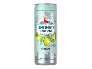 Gāzēts dzēriens Limonati by Borjomi ar citrusaugļiem, skārdene, 330ml 