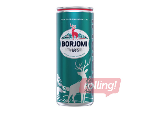 Mineral water Borjomi, carbonated, can, 330ml