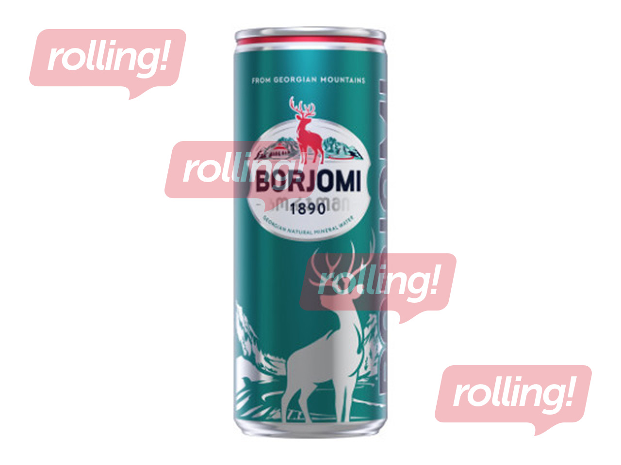 Mineral water Borjomi, carbonated, can, 330ml