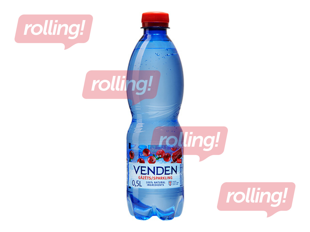 Minerālūdens Venden, gāzēts, ar dzērveņu garšu, 500ml