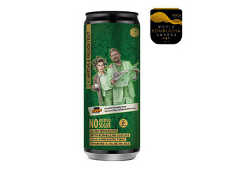 Kombucha Rudy’s Kombucha, Matcha & Passion Fruit, 330ml (Deposit included)
