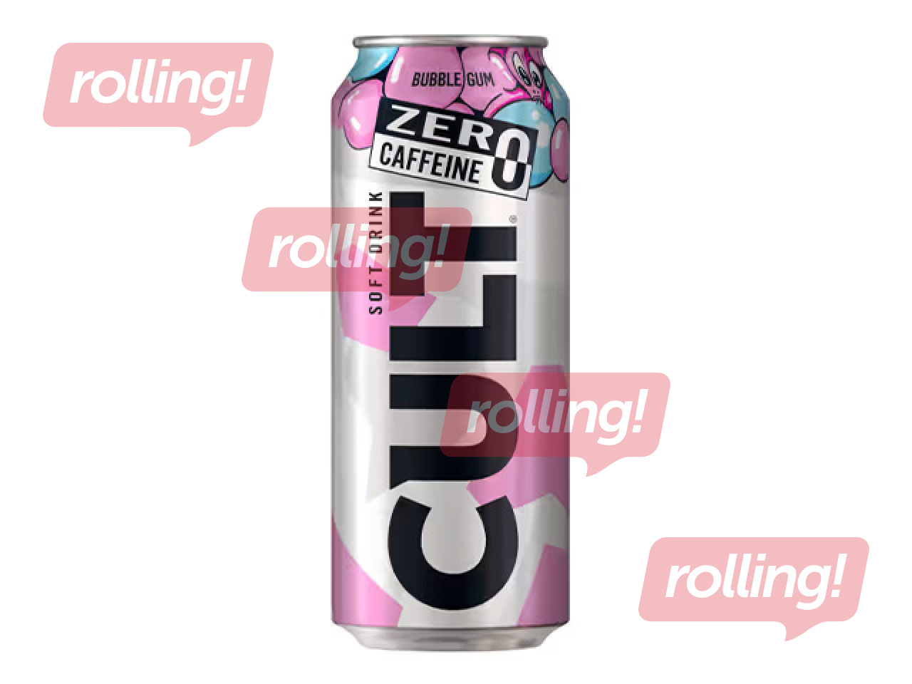 Gāzēts dzēriens Cult Bubble Gum, bez kofeīna, skārdene, 500ml (Taras depozīts iekļauts cenā)