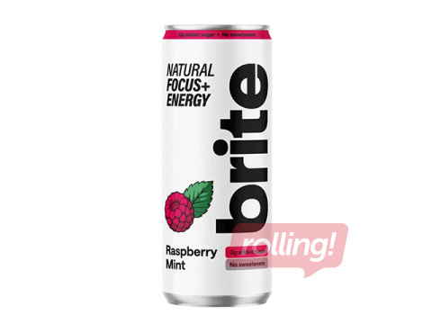 Энергетический напиток Brite, малина-мята, 330мл (Залог за тару включён в цену)
