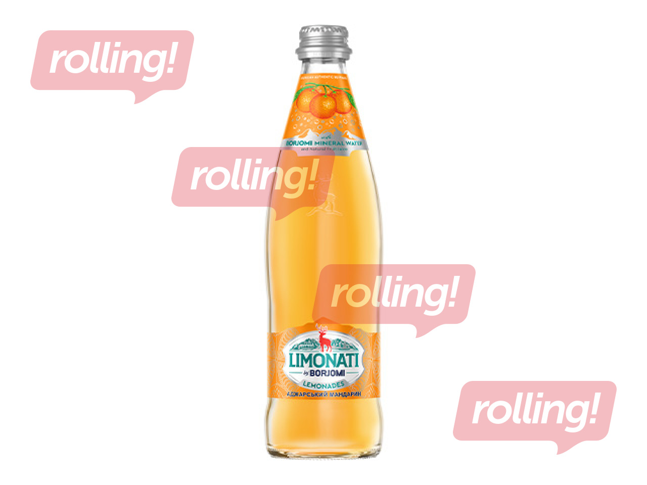 Gaseeritud jook Limonati by Borjomi Adžaaria mandariiniga, klaaspudel, 500ml (panditasu hinna sees)