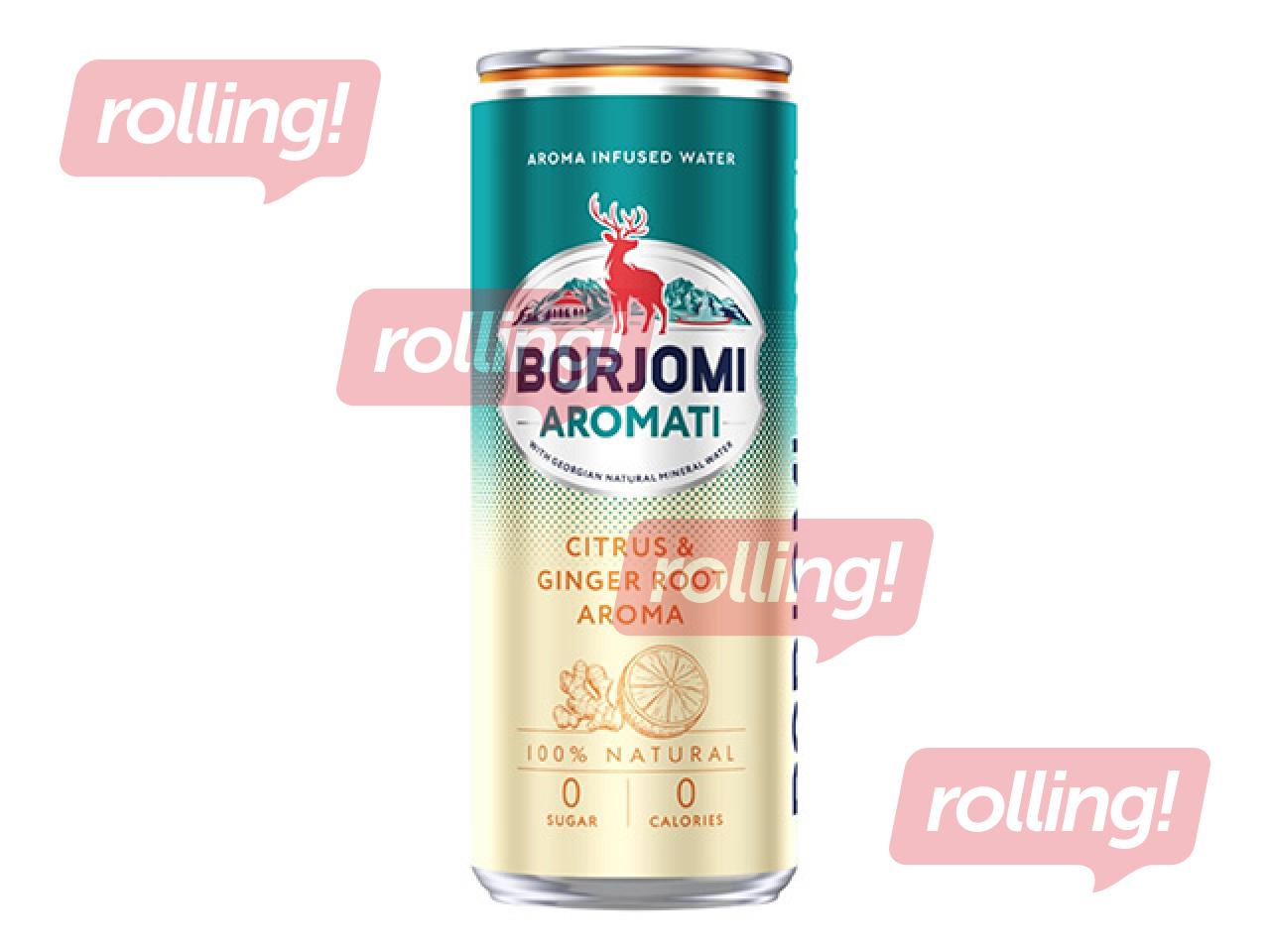 Gaseeritud jook Borjomi Aromati Citrus Mix-Ginger, purk, 330ml (panditasu hinna sees)