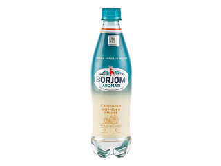 Carbonated drink Borjomi Aromati Citrus Mix-Ginger, PET, 500ml (deposit included in price)