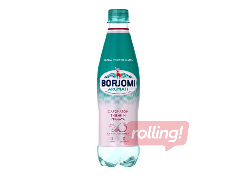 Gāzēts dzēriens Borjomi Aromati ar Cherry-Pomegranate, PET, 500ml (Taras depozīts iekļauts cenā)
