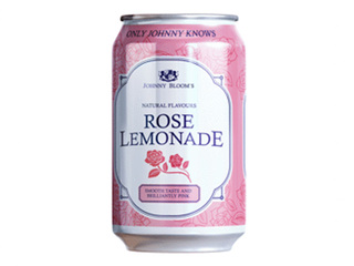 Carbonated drink Johnny Bloom Rose Lemonade, can, 330ml (deposit included in price)
