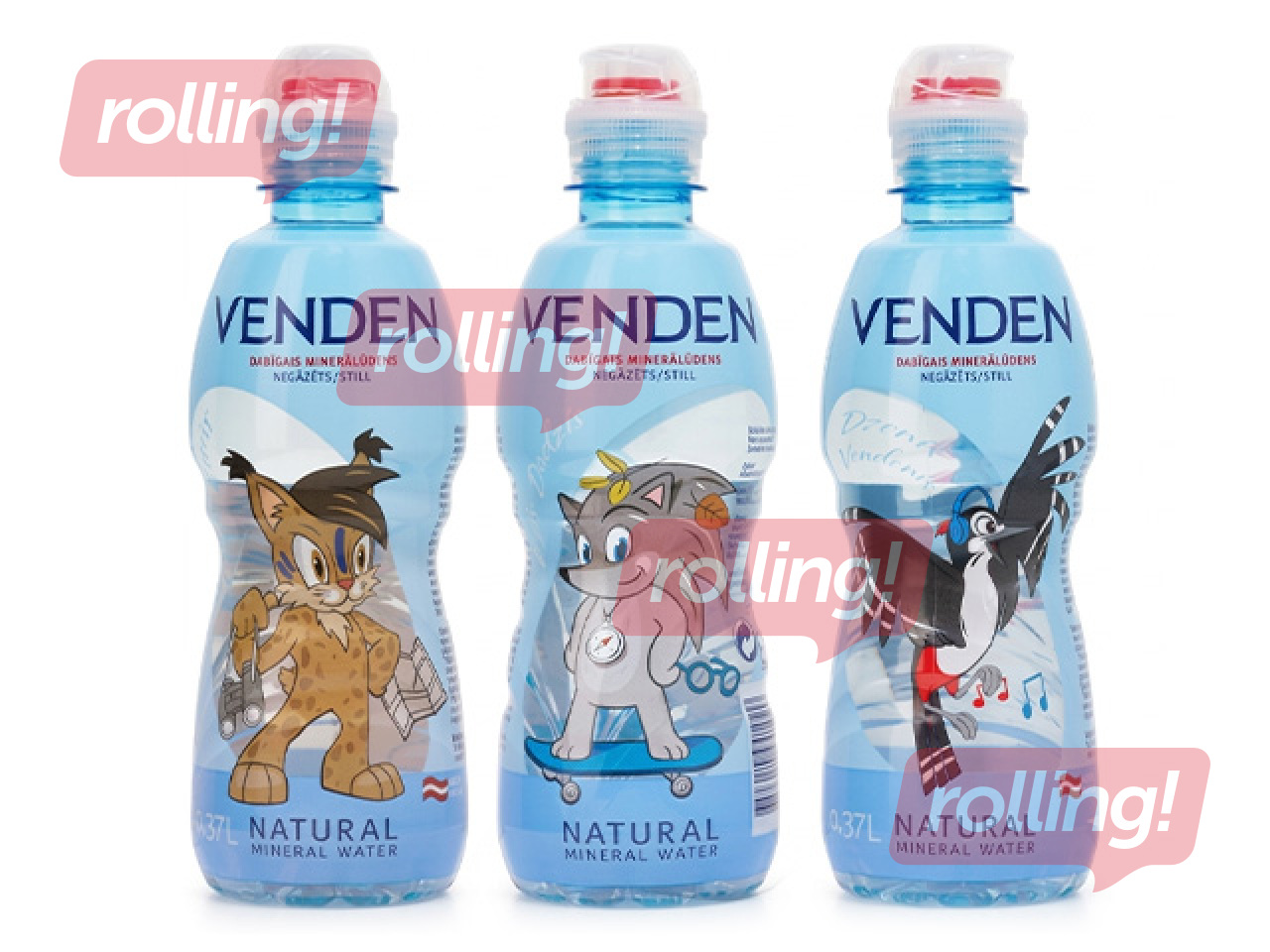 Looduslik mineraalvesi Venden Kids, pildiga, gaseerimata, 0.37l