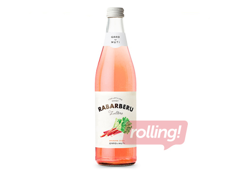 Carbonated Drink Gardu Muti Rhubarb Seltzer, Glass, 330ml, Deposit Included in the Price