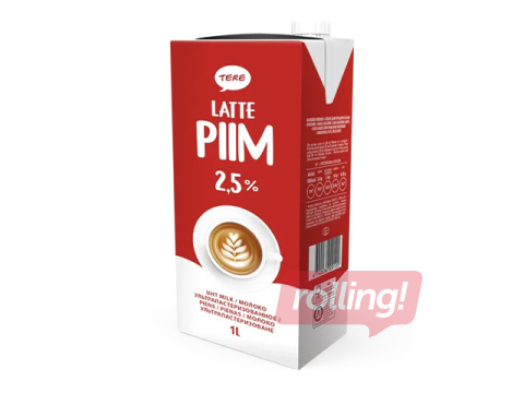 Молоко Tere Latte, 2.5%, 1Л