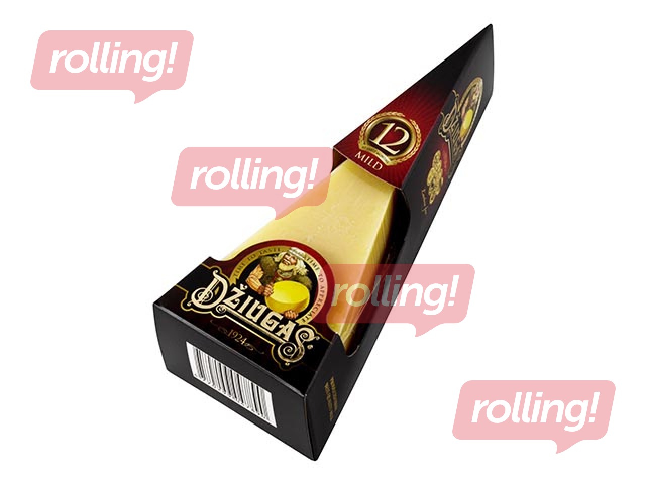 Kõva juust Dziugas Mild 40%, 12 kuud, 180 g