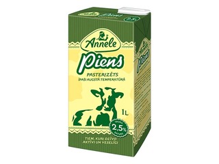Piens Annele 2.5%, 1L