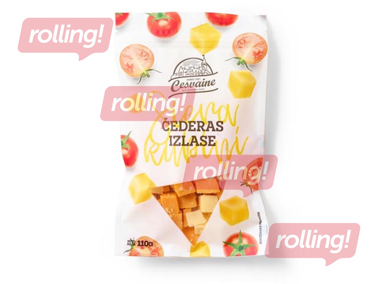 Siera kubiņi Cesvaines piens Čederas izlase, 110g