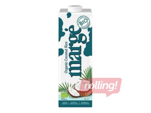 Organic coconut and rice drink MARGE, 1 l