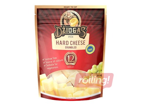 Kõva juust Dziugas Mild murenenud 40%, 12 kuud, 100 g