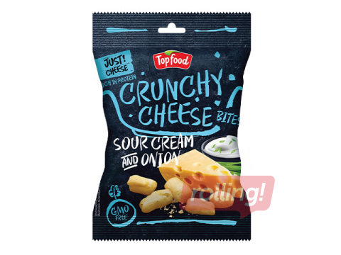 Crunchy cheese cubes with sour cream and onion taste 25g