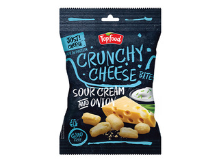 Crunchy cheese cubes with sour cream and onion taste 25g