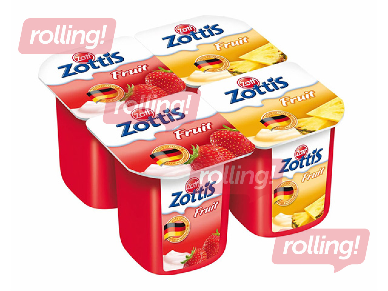 Jogurt Zott, puuviljaassortii, 4x115g