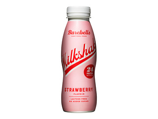 Barebells strawberry flavour protein drink, lactose free, 330ml