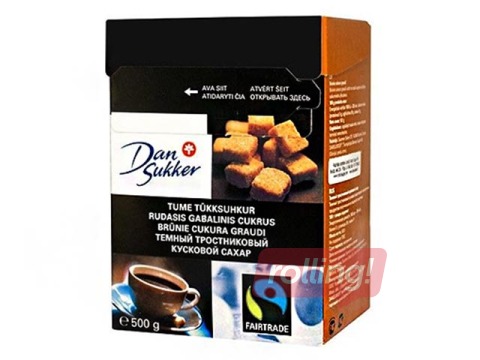 Cukurs brūnais graudos Dansukker, 500g